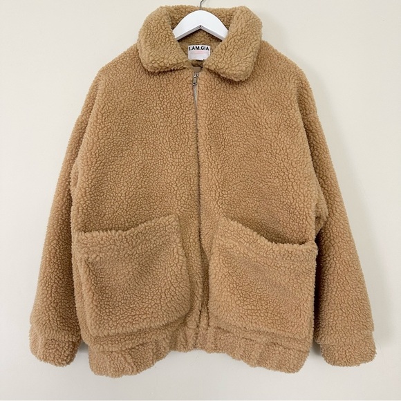 I.AM.GIA. Pixie Teddy Coat Oversized - Picture 1 of 16
